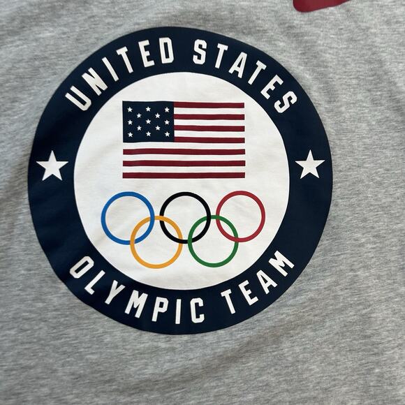 Nike Men's Gray Dri-Fit Team USA Olympics Graphic Print T-Shirt Sz Medium - Picture 2 of 7